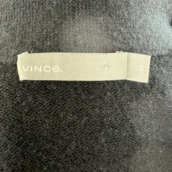 VINCE Black Cashmere Raglan Long Sleeve Open Front Knit Cardigan W/ Pockets XS - Picture 5 of 7